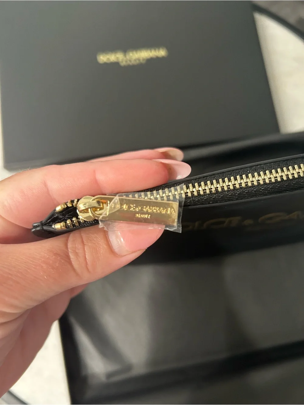 Dolce & Gabbana Beauty Black and Gold Embossed Pouch 💥NWT💥